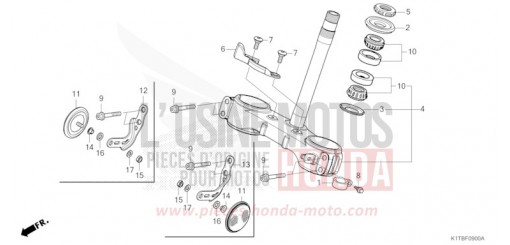TIGE DE DIRECTION CRF300LAS de 2025